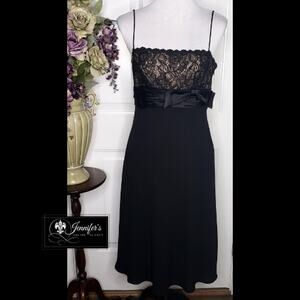 Jones New York Dress Women's Black Lace Cocktail Dress